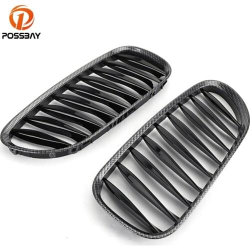 POSSBAY Car Styling Grill Front Center Wide Kidney Hood Replacement Grilles for BMW Z4 Roadster E85 3.0i/3.0si/M3.2 2002-2009
