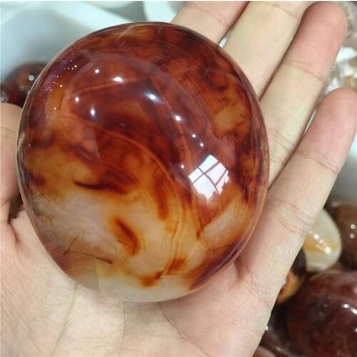 Special offer pretty natural red agate tumbled stone and mineral palm polished gem paperweight reiki healing crystal
