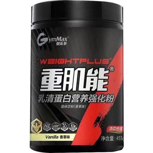 455g whey protein powder nutrition muscle Sports Fitness supplement body build muscles powder women man