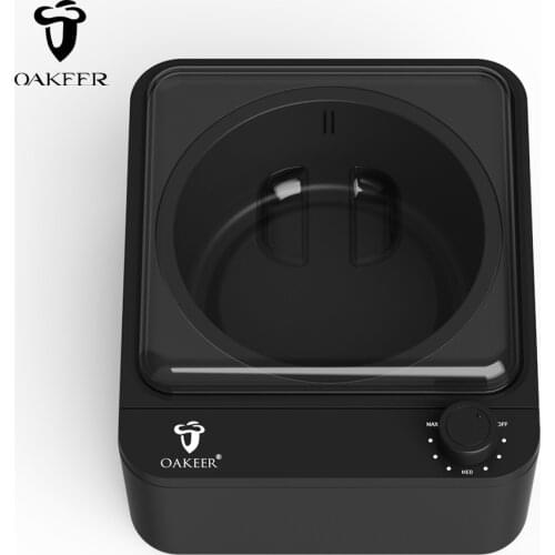 New 500CC Wax Dipping Pot Waxing Machine for Hair Removal Wax Heater for Depilation Square Dipping Pot Black Depilatory Warmer