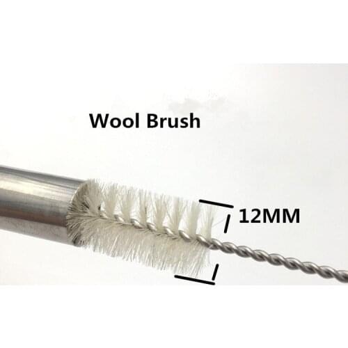 WOWSHINE New Natural Wool Brush 12MMx20CM Eco Friendly 50pcs/lot Thickened clean brush for diameter 10mm/12mm straws