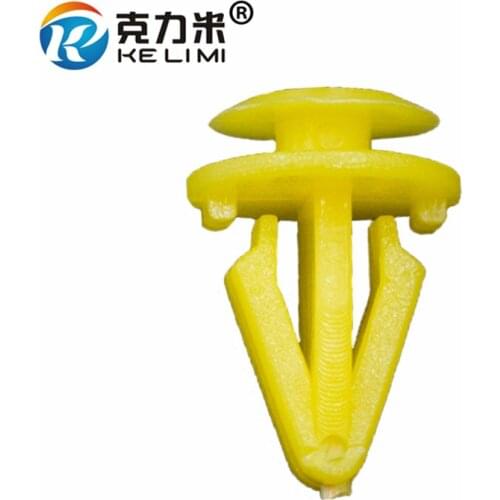 100Pcs Universal Auto Plastic Snaps Fastener Fixeding Door Guard Liner Trim Rivets