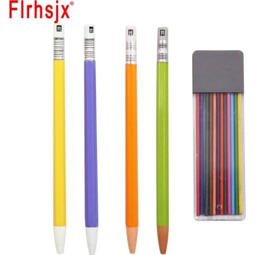 12pcs Fabric Marker Chalk Refiils Reusable Tailors Chalk Pencil Set Pen Holder and Pencil lead for Fabric Marking Sewing Tools