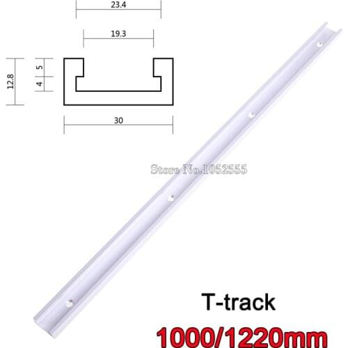 2PCS/lot 1000mm/1220mm T-track,Aluminium Miter Track/Slot for Table Saw, Router,Drill Press Jigs Woodworking Tools K867