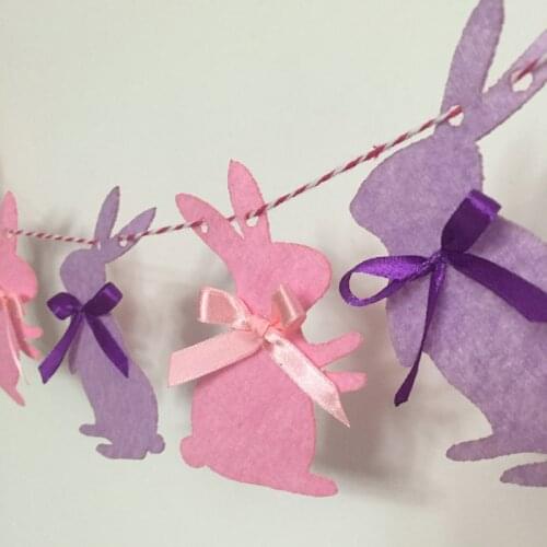 3m Cute Bunny Rabbit Banner Pennant Garland Kids Baby Shower Birthday Party Bunting Easter Decor Take Photo Tools Photograph