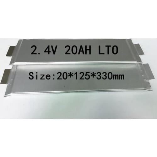10pcs 2.3V 2.4V 20Ah LTO Lithium Titanate Anode Battery for Diy 12V 24V Boat Car Star Golf Cart Solar 6 Minutes Fast Charge