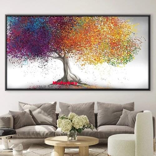 Large Size Diamond Painting 5D DIY "Gold Tree"Cross Stitch Full Square Round Embroidery Colorful Handmade Big Size Home Decor