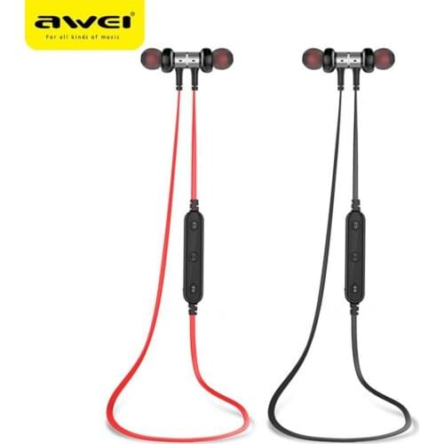 Awei B923BL Wireless Bluetooth Earphone Magnetic Waterproof Mini Handfree Stereo Wireless In-ear Headset for Sports Running