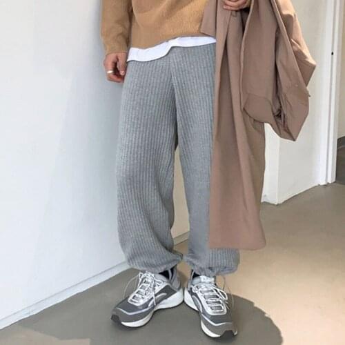 Men Pleated Casual Drawstring Ankle Trousers Male Women Japan Korea Streetwear Vintage Fashion Loose Pant Jogger Sweatpants