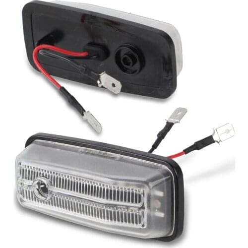 2PCS Dynamic LED Side Marker Blinker Repeater Turn Signal Light For Mercedes Benz W461 W463 G500 G550 G55 G63 G65 1986-2002