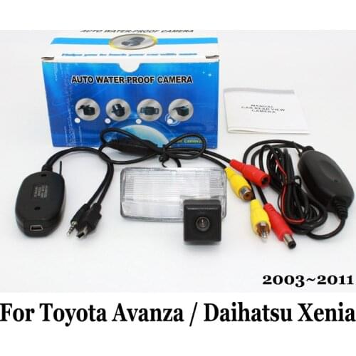 Rear-view Camera For Toyota Avanza / Daihatsu Xenia 2003~2011 / RCA AUX Wire Or Wireless / HD Night Vision Car Parking Camera