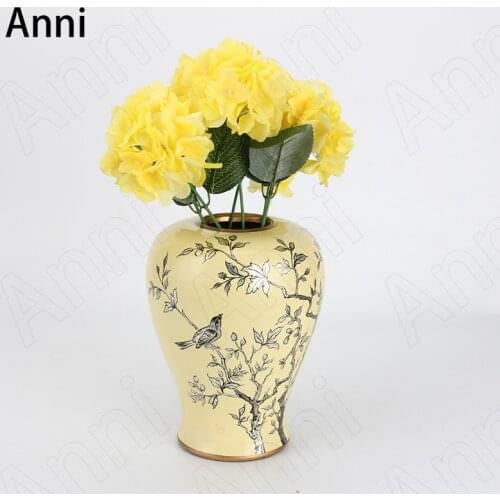 Creativity Painted Ceramic Vase Nordic Modern Overglaze Living Room Flower Vases Office Desktop Plant Pots Decorative Ornaments