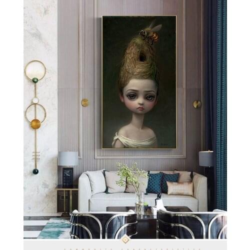 Mark Ryden Childish Strange Dark World Queen Bee Art Canvas Poster Painting Wall Picture Print Home Bedroom Decoration Artwork