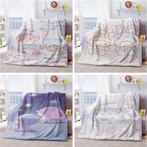 Girls Princess Cartoon Blankets for Baby Kids Children Boys Crib Velvet Fleece Throws Bed Cover Cute Pink Gemini New Years Gift