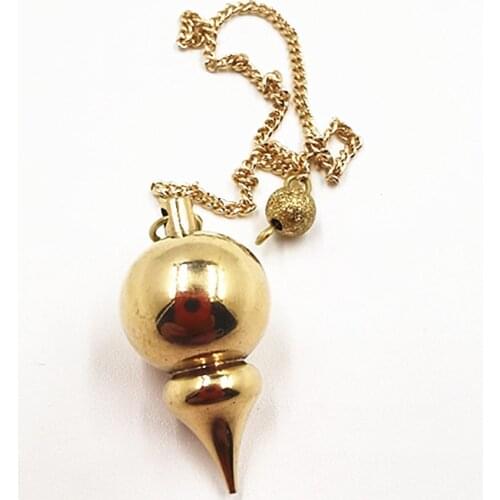 Ya.x New pendulums for dowsing Copper meatl Charms reiki pendule Natural Stone Amulet Healing Pyramid spiritual Chakra Amule