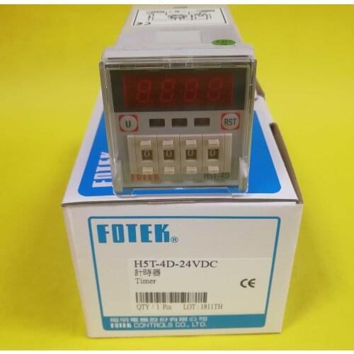 H5T-4D H5T-4D-24VDC FOTEK Digital Display Power ON Delay Timer New & Original