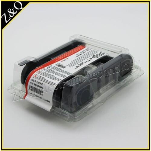 Original Evolis Half Panel YMCKO R5H004NAA Color Ribbon for use with Zenius ,Elypso, Primacy card printer Printers
