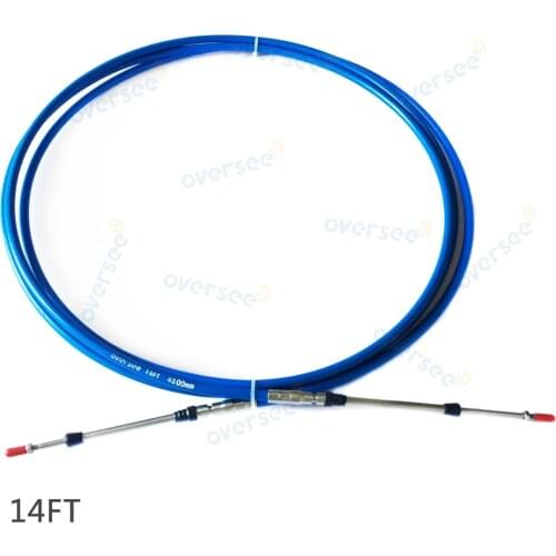 OVERSEE Outboard Throttle Shift Cable, Remote Control Box Cable 14Ft For Yamaha Tohatsu Outboard Engine