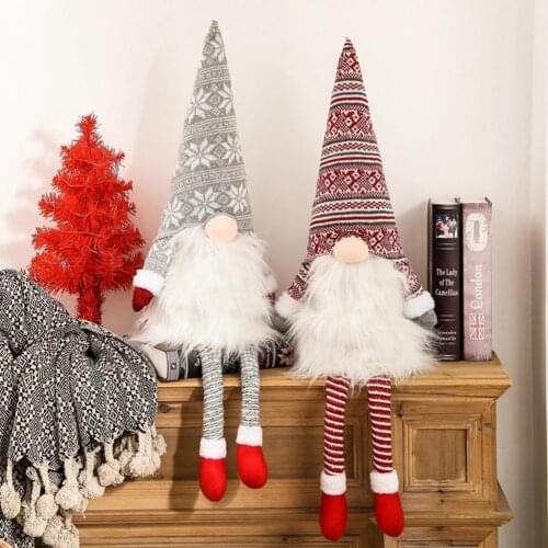 Christmas Gnome Santa Forest Old Man Faceless Doll Xmas Gift Ornament Decoration