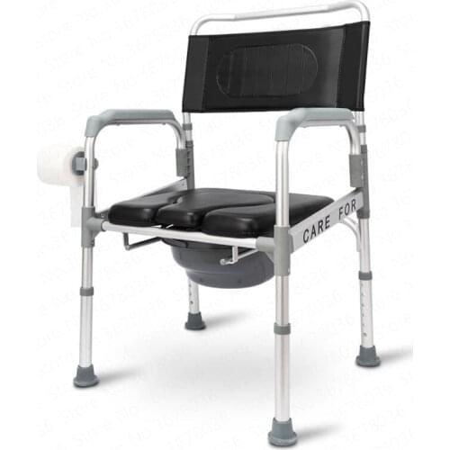 Elderly Toilet Seat Disabled Toilet Chair Pregnant Women Toilet Mobile Removable Home Folding Bathroom Shower Chair Toilet Stool