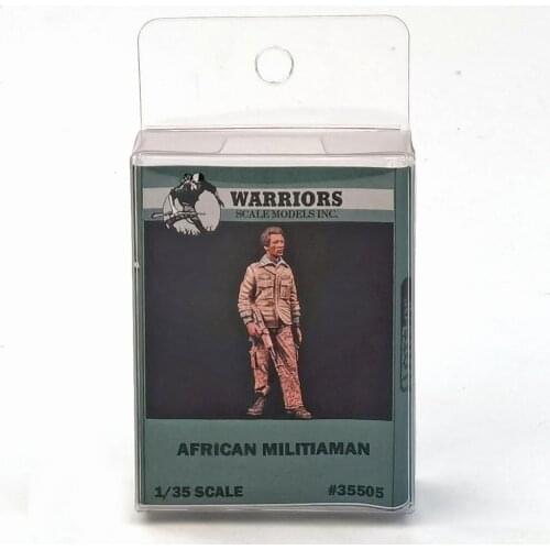 1/35 Resin Soldier African Militiaman 1pc Box Packing Warriors #35505 Unassembled Uncolored Accept Wholesale Drop Shipping