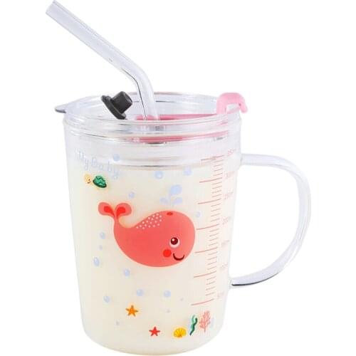 Glass Cup Measuring Cup Milk Cup Metering With Scale Cup Yogurt Cup Scale Cup Milk Powder Cup Juice Breakfast Cup 350ml