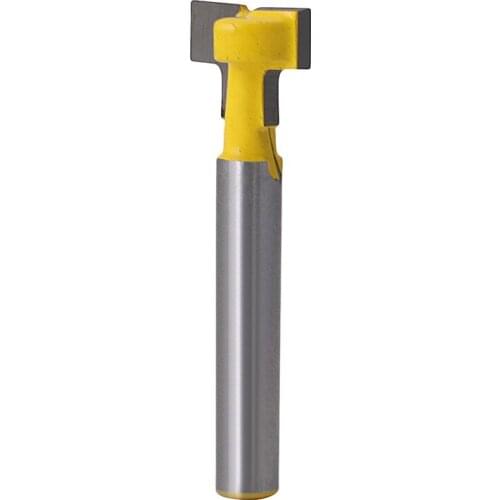 1/4'' Shank 1/2'' T-Slot Cutter Steel Handle Milling Router Bit For Woodworking