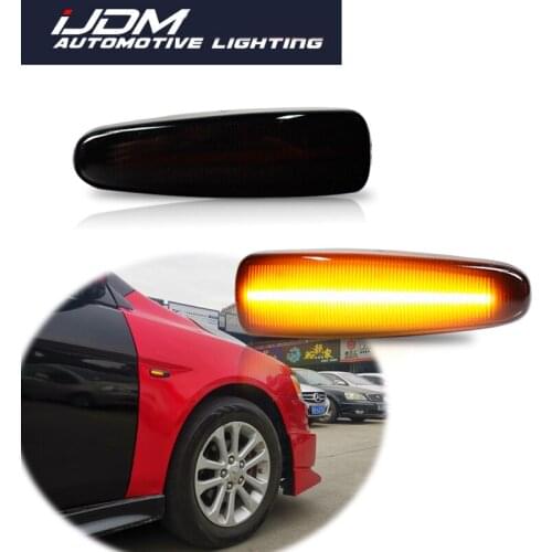 2PCS Turn Signal Lamp LED For Mistubishi Outlander Sport Mirage Sport Lancer Evolution X Light Car Dynamic Side Marker Blinker