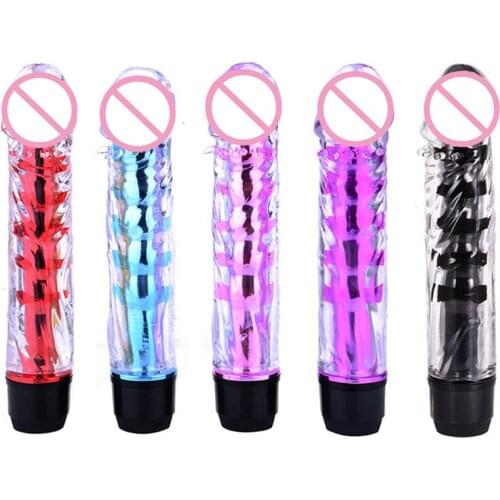 Vibrator G Spot Powerful Jelly Dildo Vibrating Massager Sex Toy Bullet Vibrator for Women Sex Toy Adult Sex Products for Women