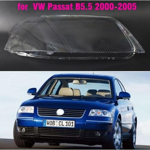 1pcs Car Front Headlight Lens Cover For vw Passat B5.5 2000 2001 2002 2003 2004 2005 Auto Lampshade covers housing transparent