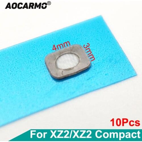 10Pcs/Lot For SONY Xperia XZ2 H8216/66/96 XZ2C Compact H8324 Top Microphone Mesh Grid Bottom Mic Waterproof Adhesive Membrane