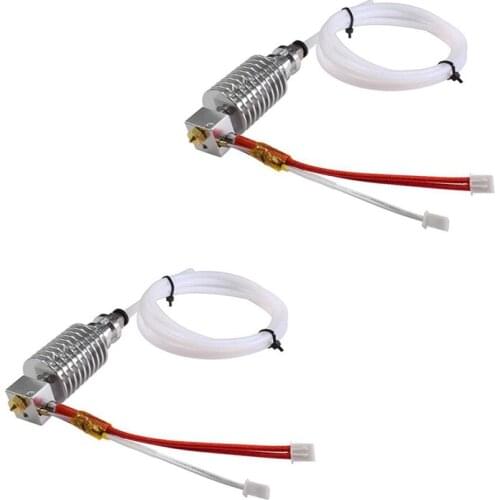 2Pcs 12V 40W 0.4mm V5 J-Head Hotend Extruder Hot End Kit 3D Printer Parts for ANYCUBIC for I3 Mega 3D Extruder Printer