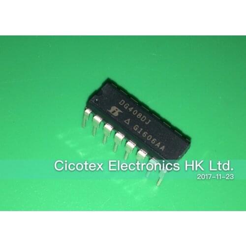 3pcs/lot DG408DJ-E3 DIP16 IC MUX CMOS ANLG DUAL 8CH 16DIP DG408DJZ