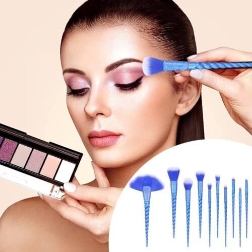 7/10PCS Makeup Brush Sets Spiral Handle Soft Blush Eye Shadow Brush Portable Beauty Tools for All Skin Types Maquiagem Brochas