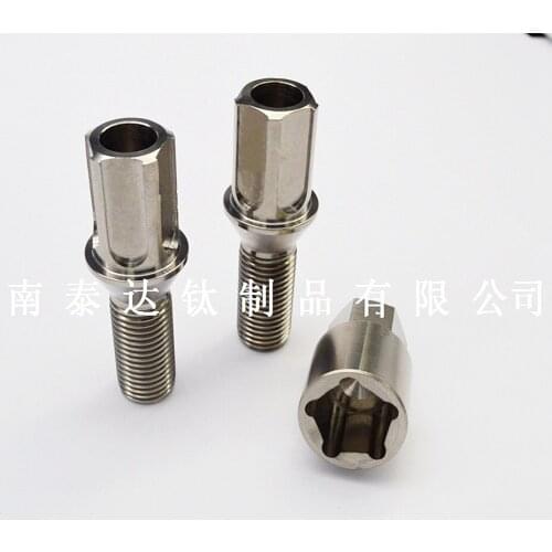 Automoble Gr5 titanium wheel lock bolt for Audi vw RNO lanborghini