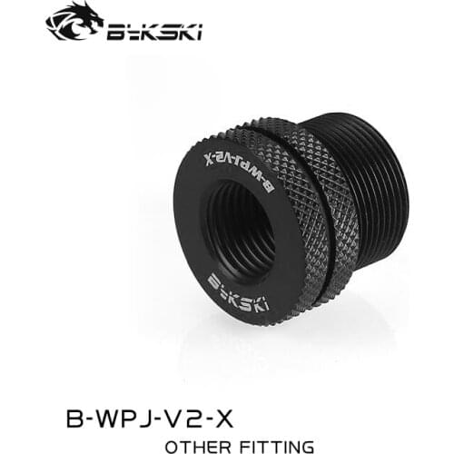 Bykski B-WPJ-V2-X,PC Cooling Fitting, G1/4''-G3/4'' Water Injection Top Cross Plating Connector 20mm