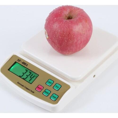 Home Appliances Backlight LCD Kitchen Scale 5 Digits Large Square Weighing Pan 10kg/1g 2kg/0.1g Kitchen Cooking Tools Scales