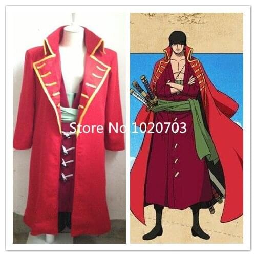 One Piece theater edition Z Red Roronoa Zoro Cosplay Costume