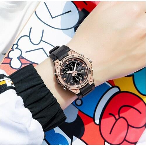 SANDA Personality Men Women 50M Waterproof Sports Watch For Luminous Wrist Watch Multi-Functional Male Female relogio feminino