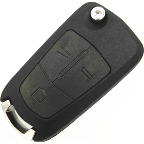 3 Buttons Uncut Folding Flip Remote Key Case Shell Fob For Vauxhall Opel Astra H Corsa D Vectra C Zafira With Symbol