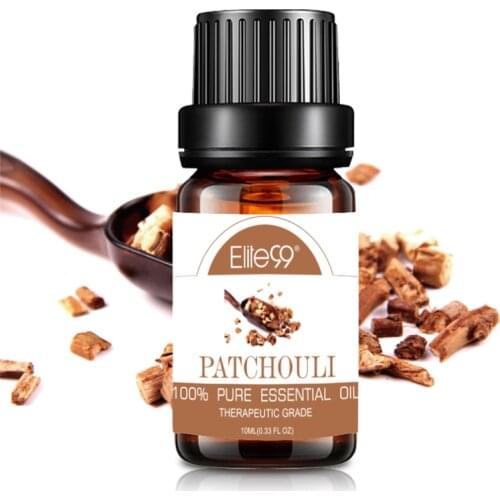 Elite99 10ml Patchouli Pure Essential Oils For Humidifier Aromatherapy Calmness Help Sleep Massage Essential Oil Lavender Cedar