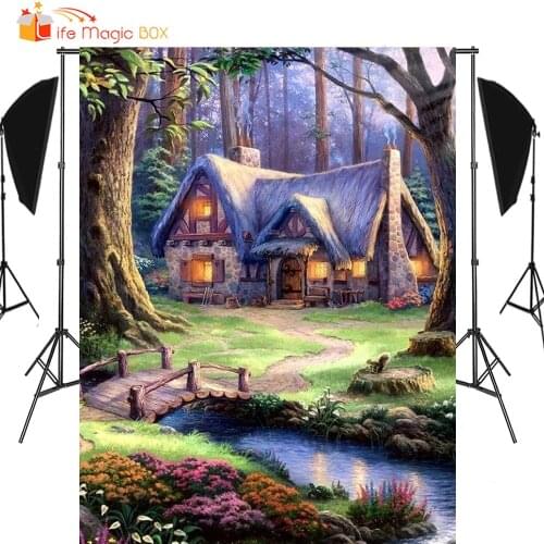Photo Background Forest House Party Theme Photophones for Photos Photography Backdrops