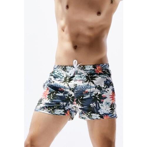 Floral Mens Board Shorts Men Beach Swimsuit Short Male Bermudas Beachwear Bathing Suit Quick Dry Runnig pants Sport GYM clothes