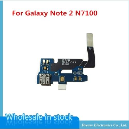 MXHOBIC 5pcs/lot Replacement For Samsung Galaxy Note 2 II N7100 Charging Charger Dock Port Connector USB Flex Cable Ribbon