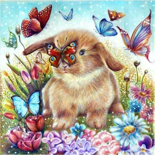5 D Full Diamond Painting Rabbit Diy Diamond Embroidery diamond painting diy diamond paining