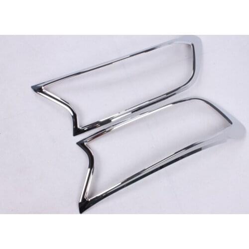 Car Front HeadLight Lamp Cover Strip Trim ABS Fit for Ford Ranger 2015 Car Accessories Styling