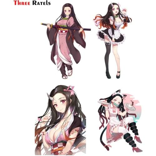 Three Ratels F578 Kamado Nezuko Kimetsu No Yaiba Car Body Sticker Notebook Decal