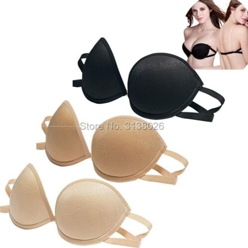 Invisible Push Up Bra Strapless Bras Formal Dress Wedding Evening Self-Adhesive Silicone Brassiere New Deep V Plunge Bra