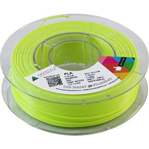 SMARTFIL PLA, 1.75mm, NEO YELLOW, 330g Smart Materials 3D printing filament