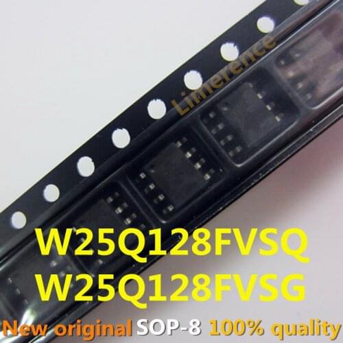 10PCS 25Q128FVSQ W25Q128FVSQ 25Q128FVSG W25Q128FVSG SOP-8 25Q128 SOP8 SMD New and Original IC Chipset